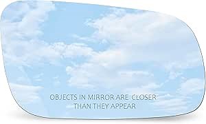 TOEMIRR Mirror Glass Passenger Right Side fit for 1998 1999 2000 2001 2002 2003 2004 2005 2006 Volkswagen Cabrio Golf Jetta Passat with Adhesive Convex No Backing Plate