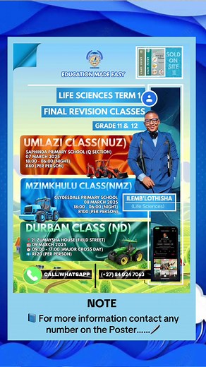 Final Life Science Revision for Matric 2025 Exams