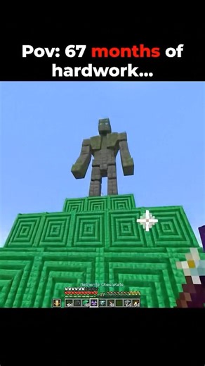 massive ancient stone golem. #minecraft