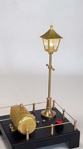 Goekhyrani SE-01 Stirling Steam Engine Model Kit, Metal Steam Engine Kit Stationary Beam Stirling Engine Motor Model, Mechanical DIY Assembly Stirling Generator Science Kit Gift for Adults