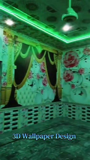 3D Wallpaper Design Installation At Kassowal #mattesheet #Viral #3dwallpaper #foryoupage #Roomdecor