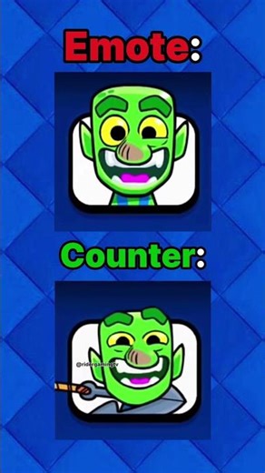 Emote vs Counter pt.14 #clashroyale #gaming #shorts