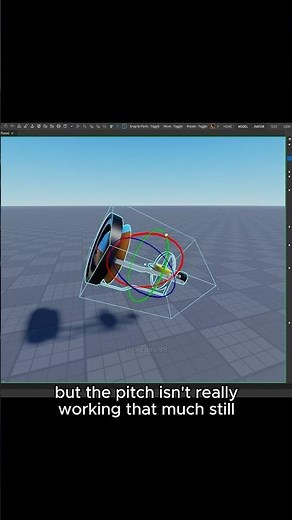 Physics based gyroscope in #roblox #engineering