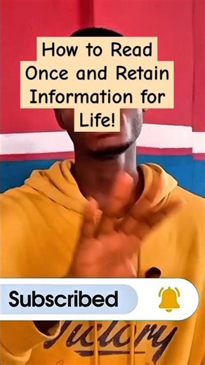 How to Read Once and Retain Information for Life! #studytips #studystrategies #shorts