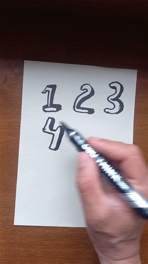 how to draw numbers #draw#how #shorts#2026 ✏️