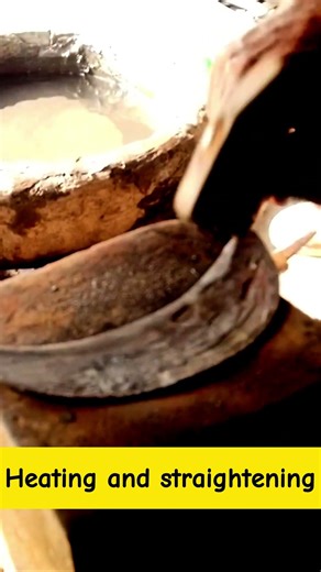 Traditional Blacksmith Sickle Making | Blade Heating and Straightening