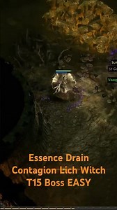Essence Drain Contagion Lich Witch - Boss T15 Easy - PoE2