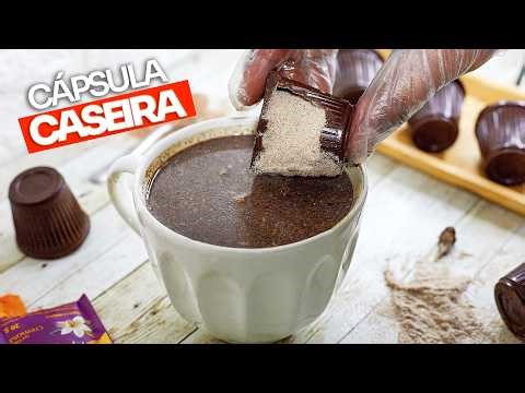 COMO FAZER CÁPSULAS CASEIRA DE CAPPUCCINO, CAFÉ, CHOCOLATE QUENTE… SÓ 2 INGREDIENTES