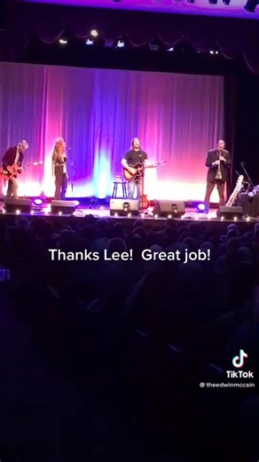 “Say Anything” I was so happy to sing this duet with Edwin McCain. Such an incredible moment. So cool that he was on “The Masked Singer” as Nessy ☺️☺️ The Don Gibson Theatre | Lee Newton