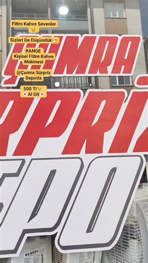 @cumrasurprizdepo on Instagram: "Filtre Kahve Sevenler😉 Sizleri De Düşündük🤭 RANGE Kişisel Filtre Kahve Makinesi @Çumra Sürpriz Depo'da 500 Tl🤗 🌸Al Git🌸"