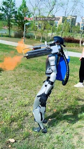 Humanoid Pest Exterminator🤖💨#shorts