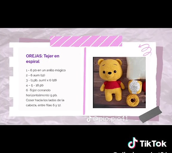 Crochet Winnie the Pooh Tutorial - Free Patterns | Viral TikTok