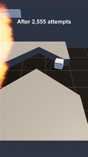 AI Learns to Escape a Wall of Fire