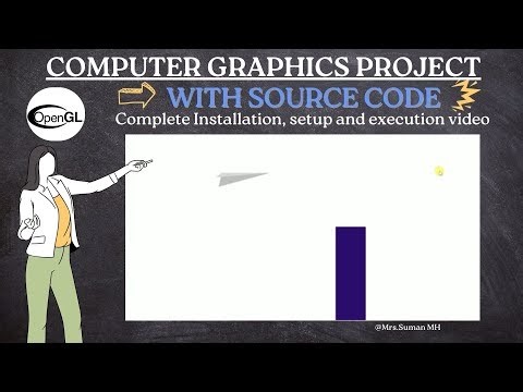 Paper Plane Game | OpenGL Project | Computer Graphics Project | With Source Code and Sample Report