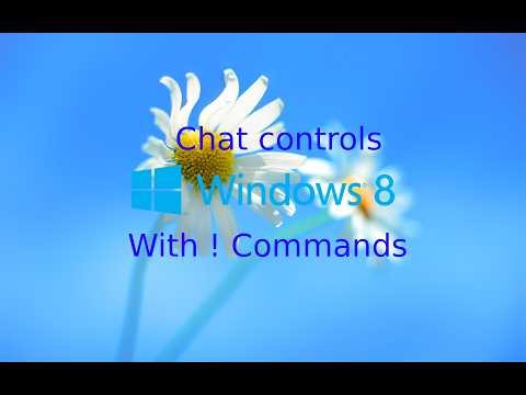 🔴 live - chat controls windows 8