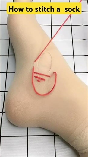 Learn how to stitch a sock DIY for you Satisfying video | Do it at home