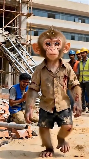 how a monkey safe a labour #shorts #dreamsai #sora #gemini #dreamverse