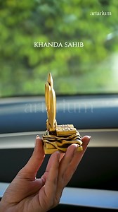 8.6K views · 414 reactions | ⚔️ Khanda Sahib for Car Dashboard: A Symbol of Sikh Faith ⚔️ Expertly handcrafted, the Khanda Sahib represents the unity of Miri and Piri, radiating peace, prosperity, and divine protection.  Featuring an elegant sacred book design, it inspires and guides your journey.  Embrace blessings and positivity with every drive—shop now!  | Artarium | Facebook