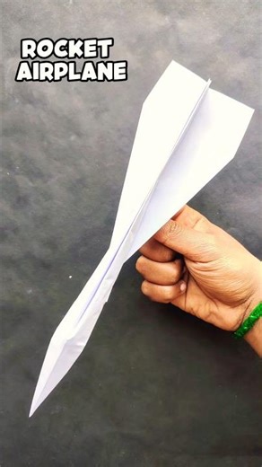 DIY Rocket Paper Airplane | Easy Flying Tutorial 🚀✈️ #PaperPlane #Rocket #DIY