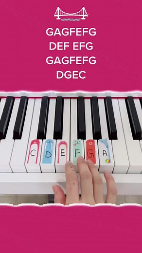 Learn Easy Piano Song for Beginners - London Bridge Tutorial