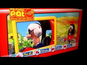 Postman Pat special delivery service to the resuce DVD menu walkthrough