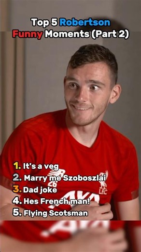 Top 5 ROBERTSON Funny Moments (Part 2) 🏴󠁧󠁢󠁳󠁣󠁴󠁿 #funny #liverpool #robertson #spurs