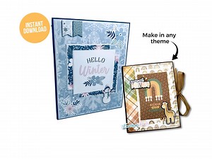 7x9 Interactive Mini Album, DIY Mini Album, Make Your Own Mini Album, PDF Cutting Guide, Video Tutorial - Etsy