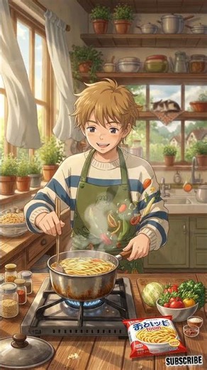 ✨ Anime Cooking | Cheese Maggi Aesthetic #shorts #trending #viral