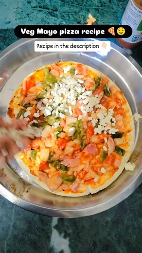 Indian style pizza recipe 🍕 #recipe #food#trending #easyrecipe #subscribe #comment