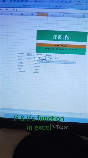 if & ifs function in - excel #simple way