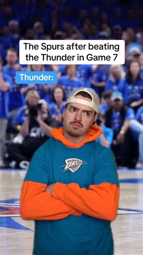 The Spurs after beating the Thunder in Game 7😂🏀