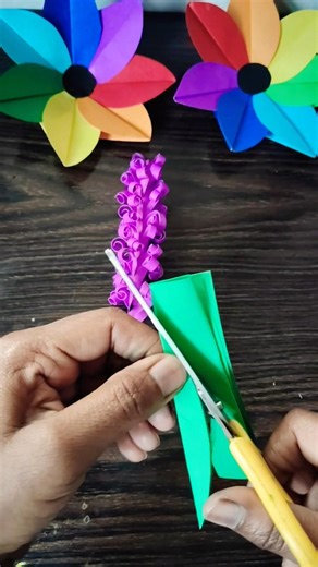 Easy Paper Flower Decoration 🌸 | Budget Friendly DIY Ideas | Room & Classroom Decor #shorts #diy