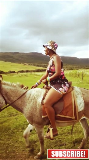 Gorgeous Girl Takes On the Donkey Challenge 🌾✨ #shorts #fairfun #horseriding #horse #travel