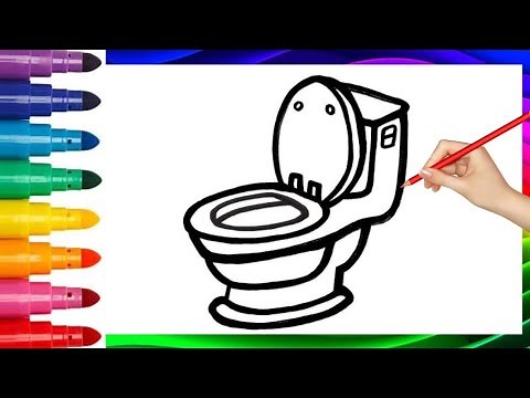 How to Draw and Color a Toilet – Fun & Simple Drawing for Beginners