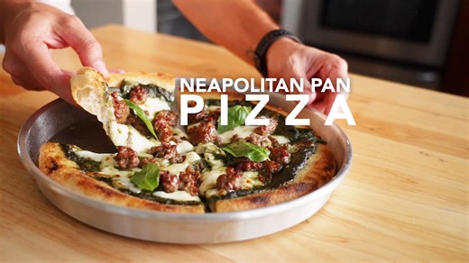 Neapolitan pan pizza (nel ruoto): Soft, chewy, and flavorful