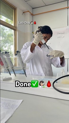 A Day in Laboratory 👩🏻‍🔬🩸| Practical Session💉 ✨#biomedicalscience #studywithme #cineccampus