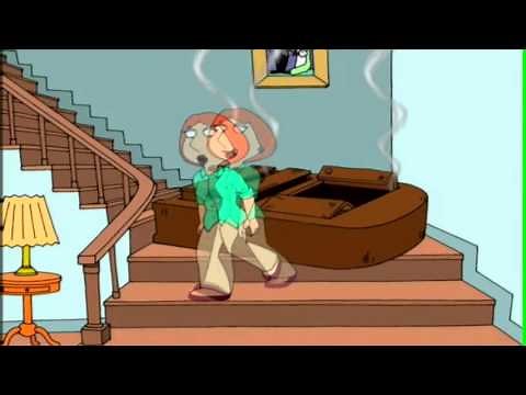 Stewie tries to kill Lois nick nack paddy whack