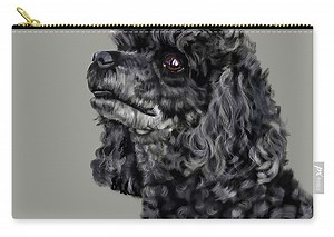 Grey Zip Pouch by Victoria Newton