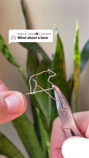 I had to make another bear pendant since I forgot to film the process of the one I made a couple weeks ago! 🐻 This pendant was made using moss agate wrapped in a mixture of brass and copper wire. I think this is the smallest bear I’ve ever made! This piece will be part of tomorrow’s shop update. 🥰 #bear #wirewrapping #mossagate #mixedmetaljewelry #jewlerymaking | Wicked Wire Crafts