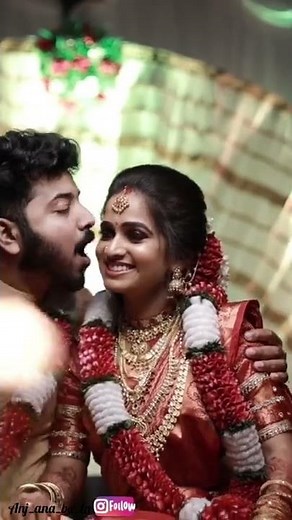 Wedding Kiss😘വേറെ ലെവൽ🥰 keralaweddingstyles | Shot @filmora_weddings