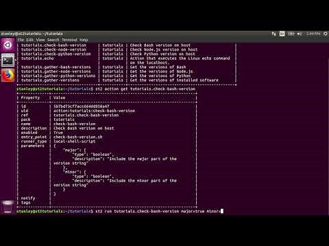 Actions - StackStorm Tutorials