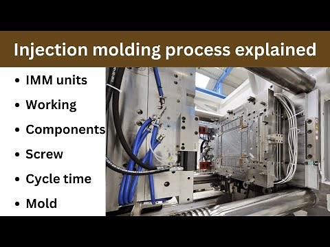 V16- Injection molding process explained in detail | Cycle time, screw, mold in injection molding