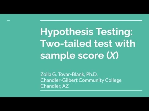 PSY 230: Hypothesis Testing, Two-Tailed