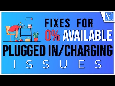 How to fix 0% available plugged in charging but laptop battery not charging issue | Windows