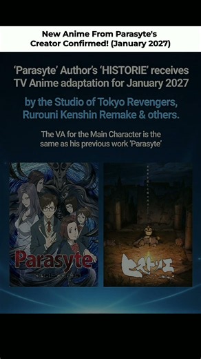 The Creator of PARASYTE Is Finally Back! 🤯 #Historie #parasyte #anime #shorts #fyp
