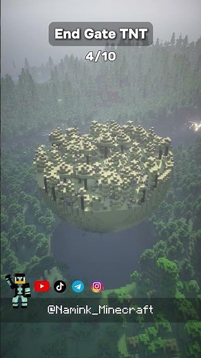 Minecraft End Gate TNT Created a Mini End Dimension!
