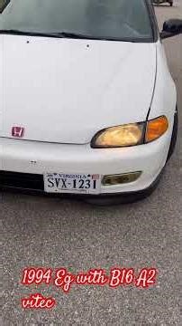 Honda civic hatchback 32 year older with b16a2 motor