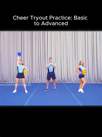 Cheer Tryout Practice Basic to Advanced#coach #teach #cheercoach #cheerleader #tryouts #cheer #tryout #cheerleading #dance #foryou #viral #fyp #fypシ
