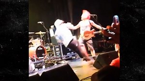 NOFX Singer Fat Mike -- Takes Down Fan ... One Punch, One Kick (VIDEO)