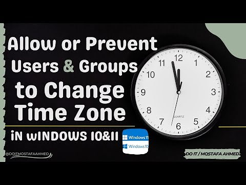 How to Allow or Prevent Users and Groups to Change Time Zone in Windows 10